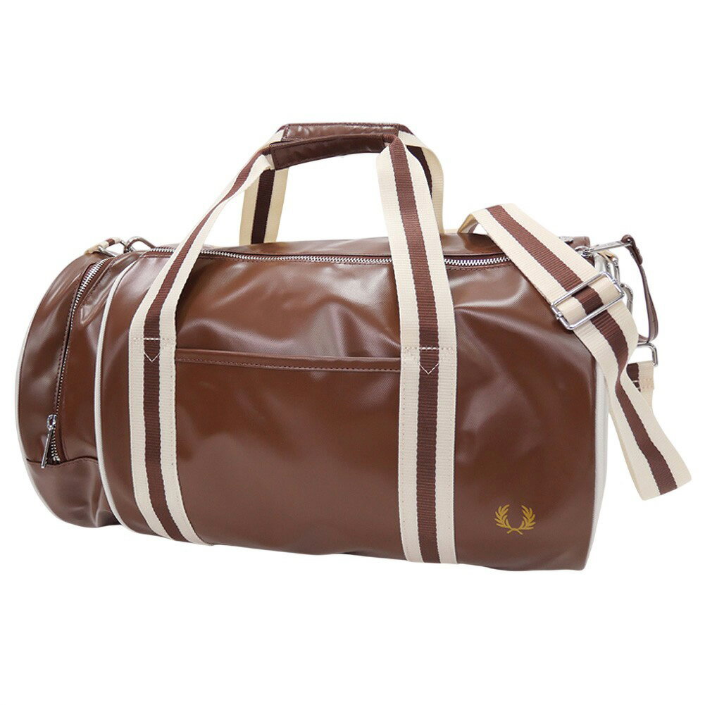 FRED PERRY フレッドペリー メンズバレルバッグ L7255 / CLASSIC BARREL BAG ブラウン 2026春夏新作