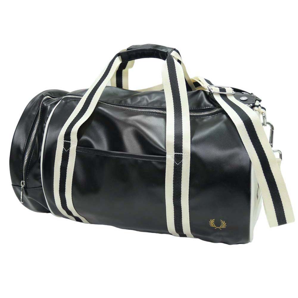 FRED PERRY フレッドペリー メンズバレルバッグ L7255 / CLASSIC BARREL BAG ブラック 定番人気商品