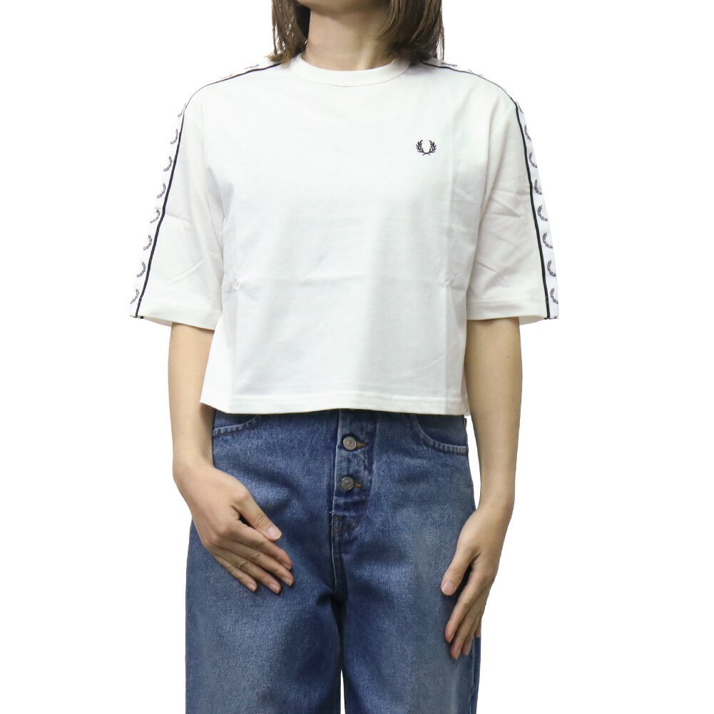 Rakuten - FRED PERRY フレッドペリー レディースクルーネックTシャツ G2160 / TAPED T-SHIRT ホワイト 2026春夏新作
