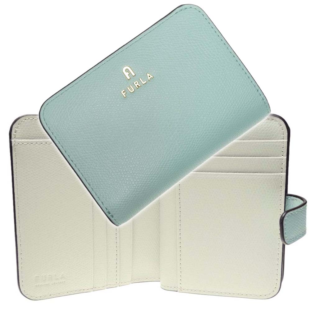 FURLA フルラ レディース二つ折り財布（小銭入れ付き） WP00315（ARE000）/ FURLA CAMELIA S COMPACTWALLET ライトブルー