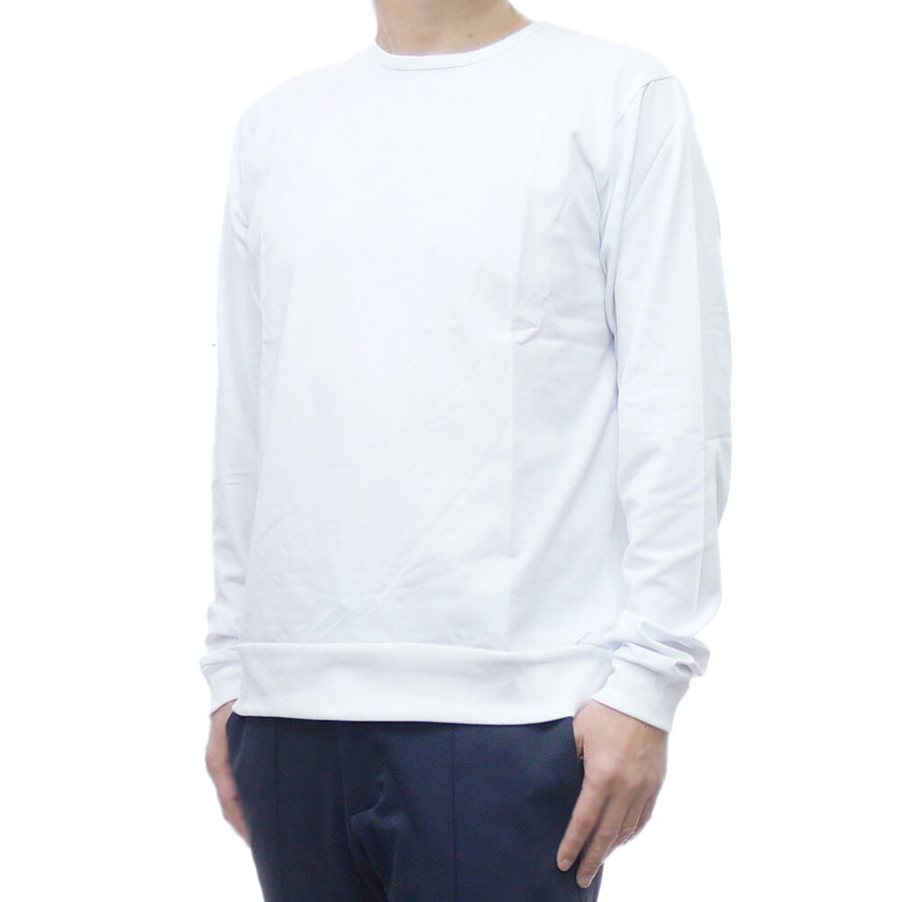 樂天商城 - GIAB’S ARCHIVIO ジャブス アルキビオ メンズクルーネックロングTシャツ GRT/L COT001 ホワイト 定番人気商品