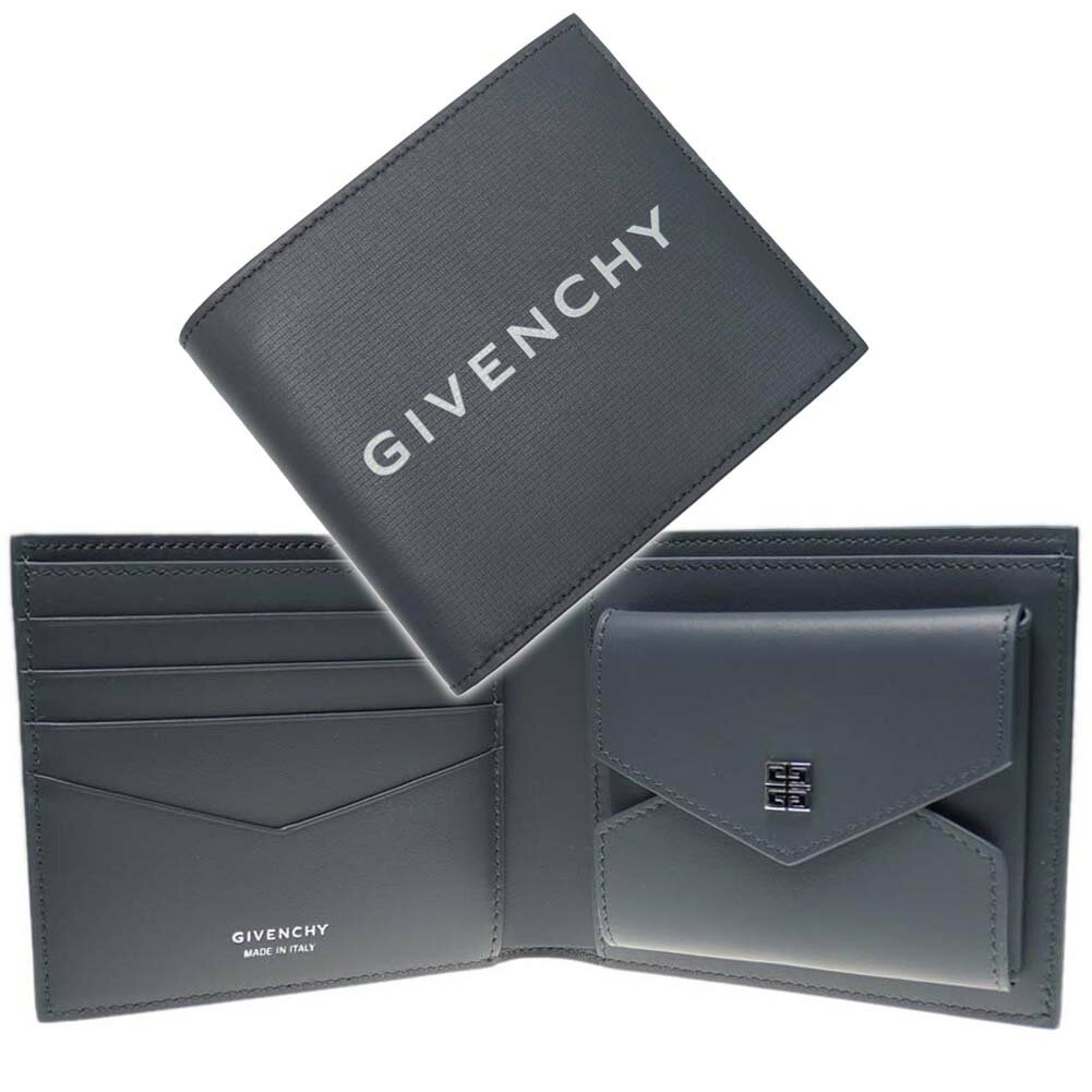 GIVENCHY ジバンシィ メンズ二つ折り財布（小銭入れ付き） BK6090K1QN グレー