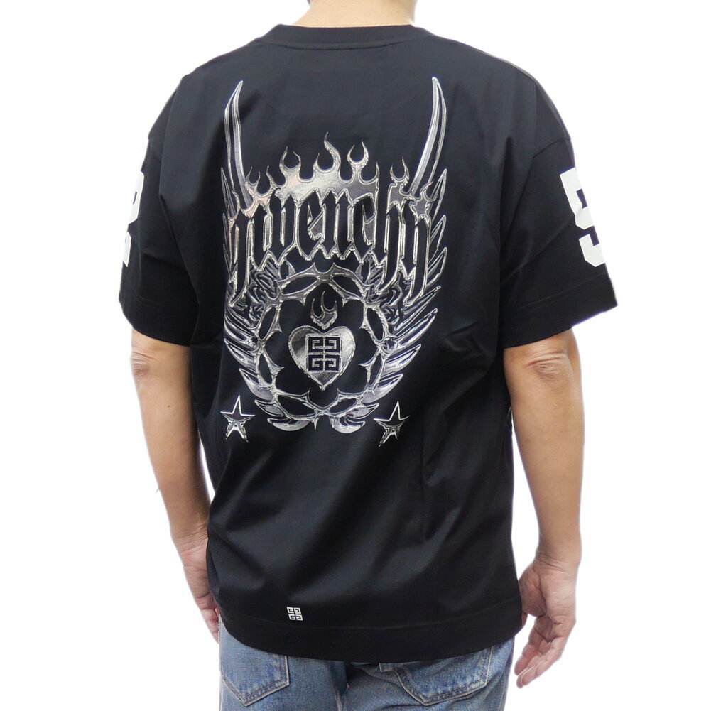 樂天商城 - GIVENCHY ジバンシィ メンズクルーネックTシャツ BM71JB3YHU ブラック
