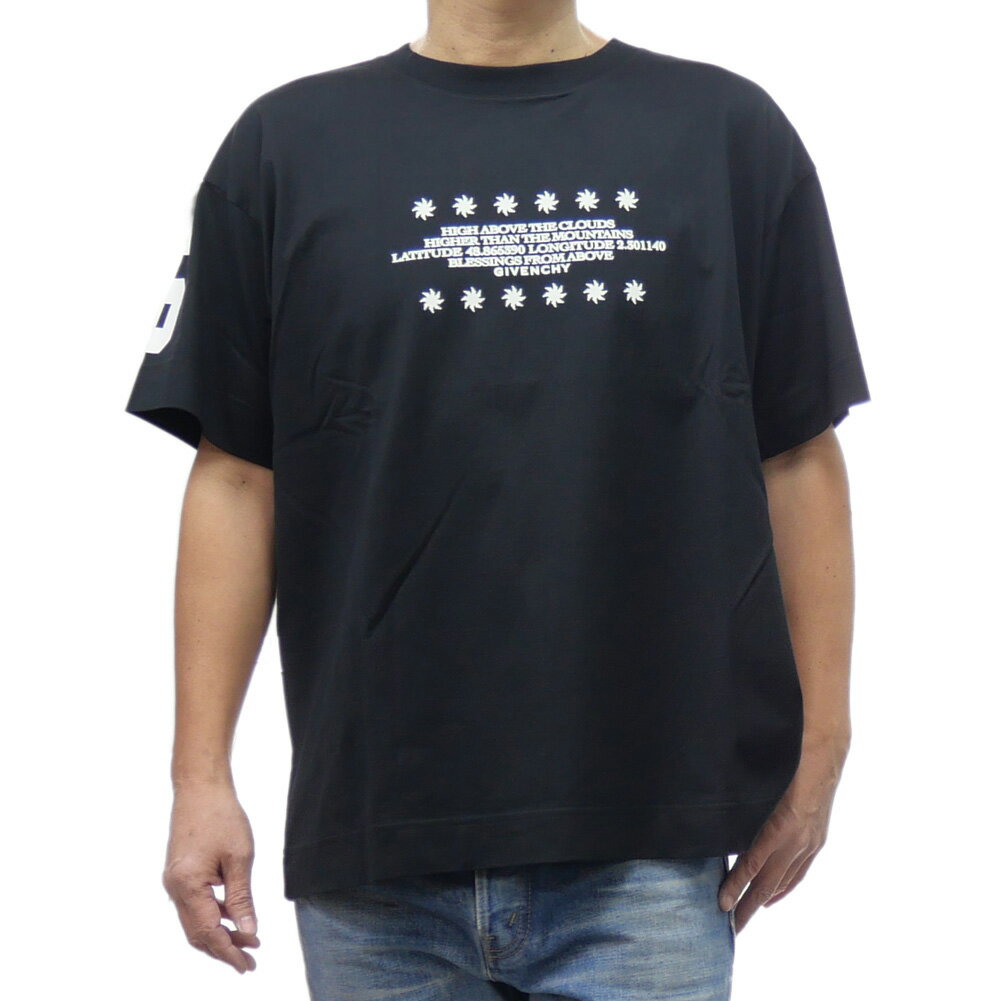 GIVENCHY ジバンシィ メンズクルーネックTシャツ BM71JB3YHU ブラック
