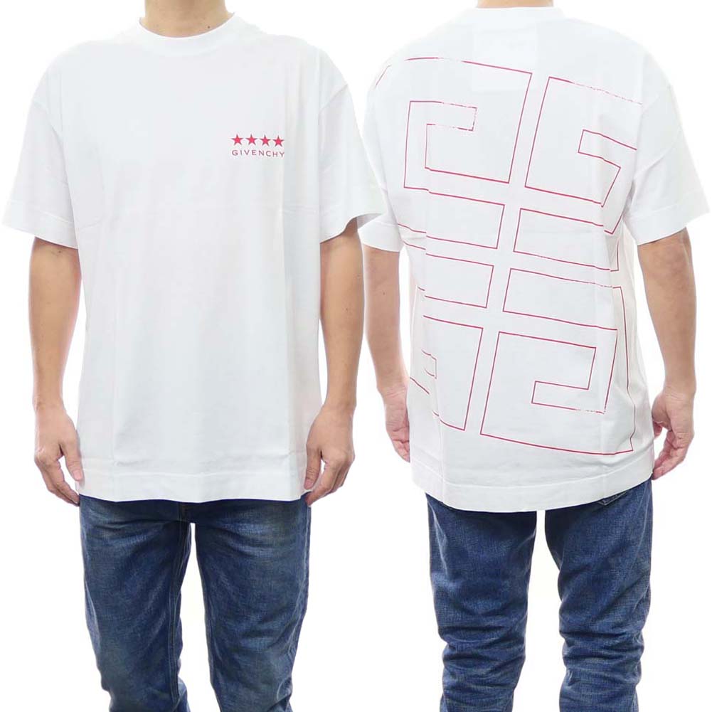 GIVENCHY ジバンシィ メンズクルーネックTシャツ BM71JA3YJ5 ホワイト /2024春夏新作