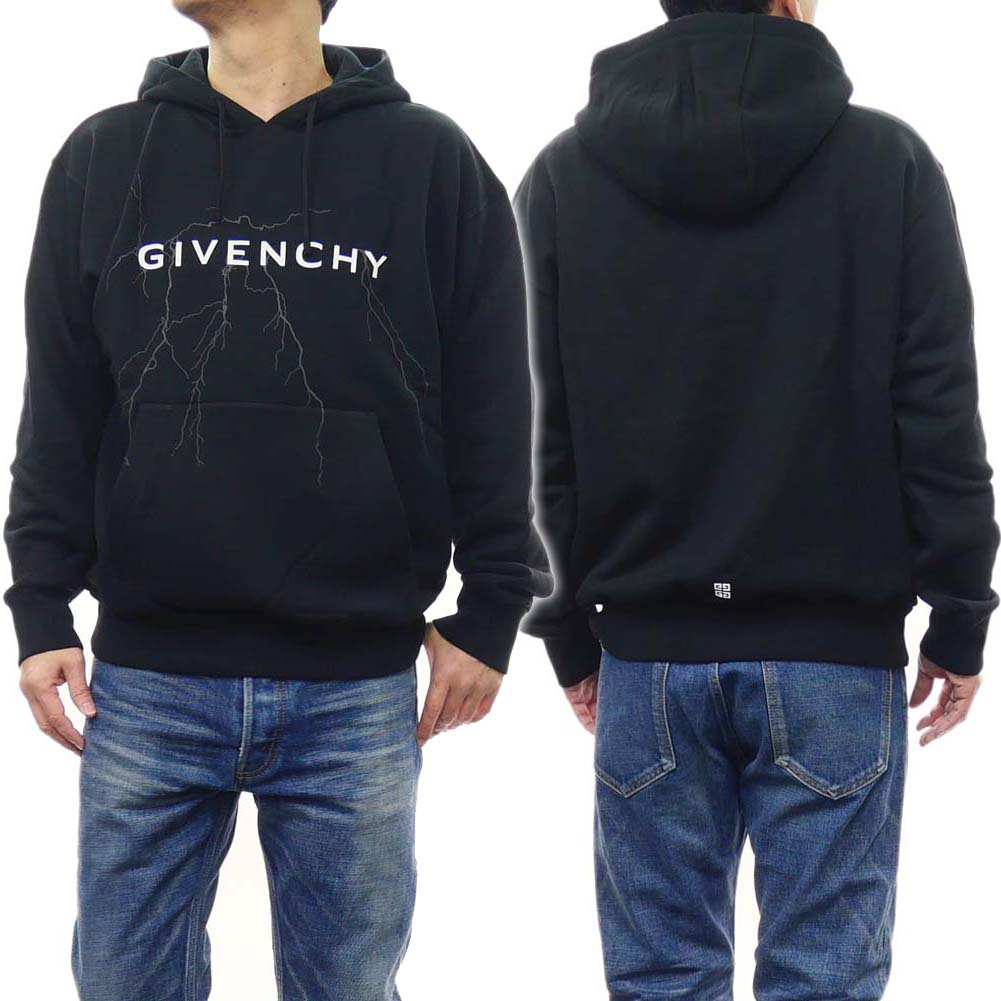 GIVENCHY ジバンシィ メンズプルオーバーパーカー BMJ0LA3YJ9 ブラック /2024春夏新作