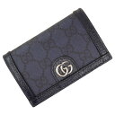 グッチ 名刺入れ（メンズ） GUCCI グッチ メンズカードケース 763286 UULBN ダークネイビー /2024春夏新作