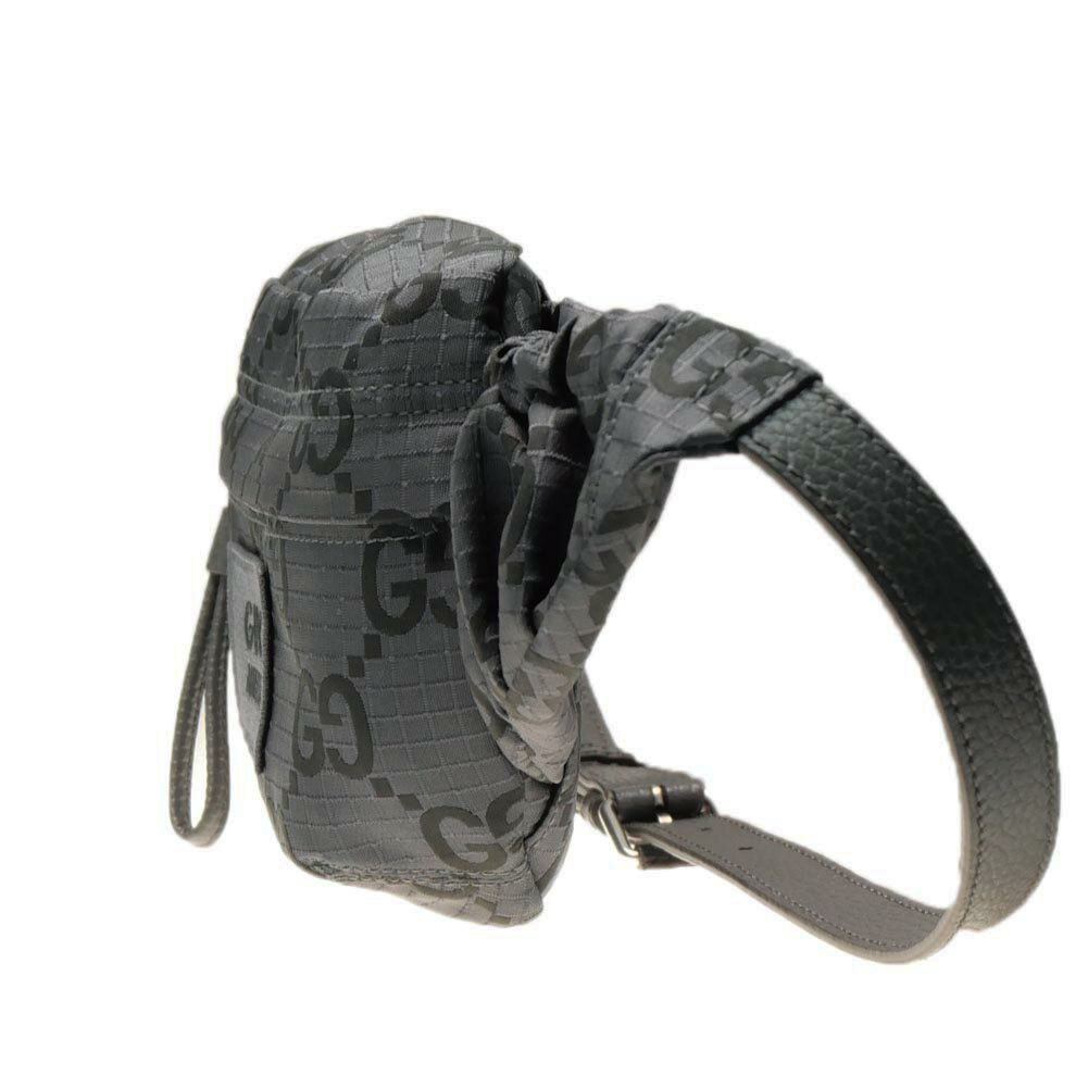 GUCCI グッチ メンズ ベルトバッグ 767934 FACPM ダークグレー×ブラック