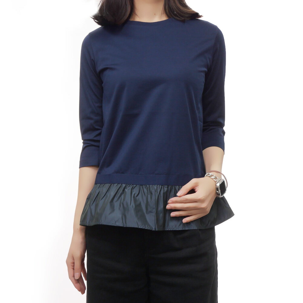 乐天商城 - HERNO ヘルノ ペプラムトップス JG000224D 52066 レディース ネイビー