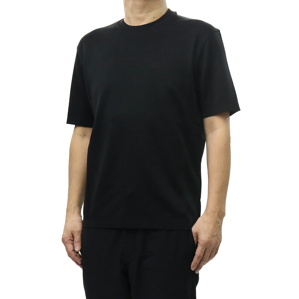 乐天商城 - HERNO ヘルノ メンズクルーネックTシャツ JG000206U 52059 ブラック 2026春夏新作
