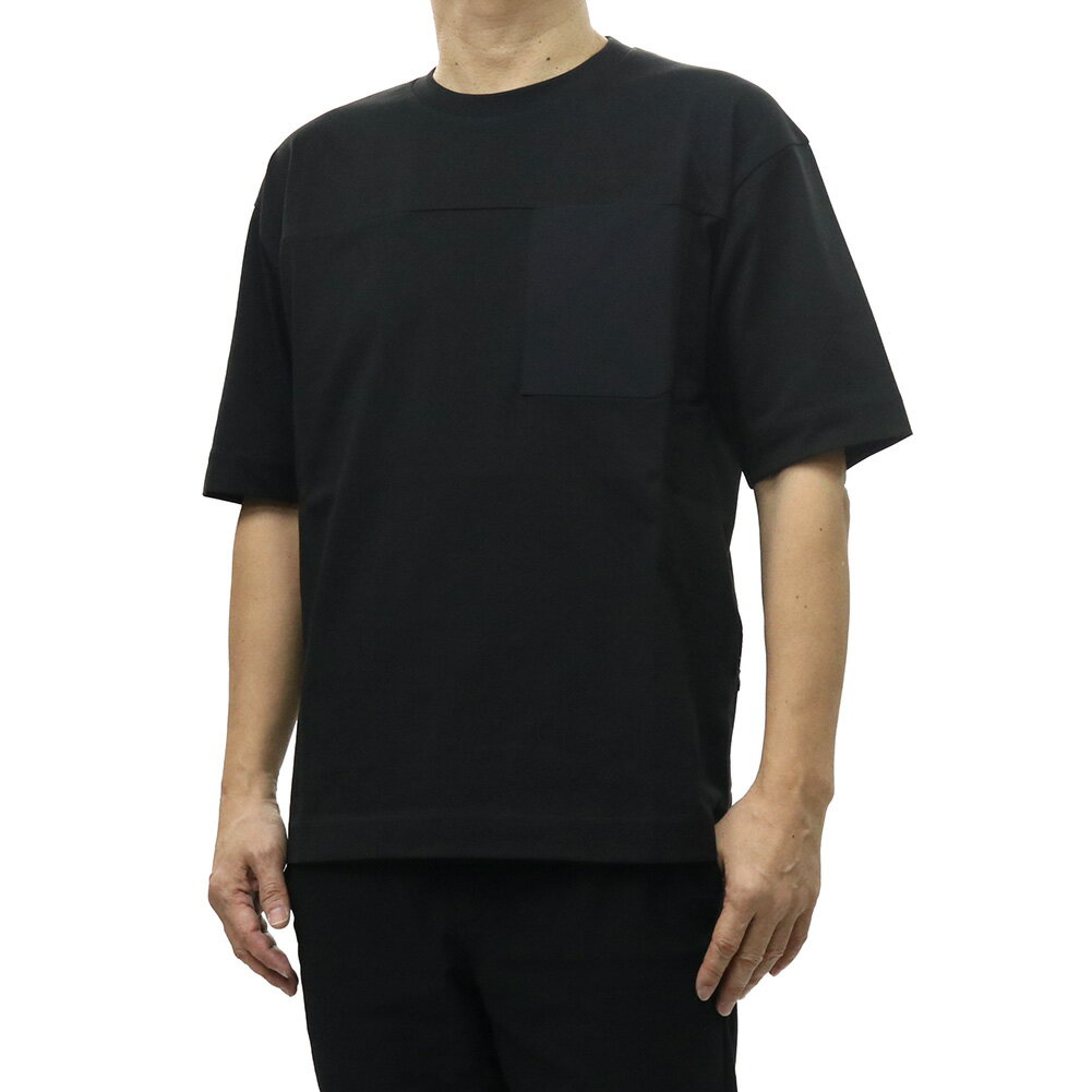 乐天商城 - HERNO ヘルノ メンズクルーネックTシャツ JG000275U 52000 ブラック 2026春夏新作