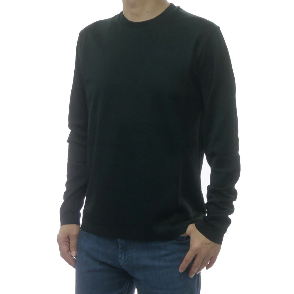 Rakuten - HERNO ヘルノ メンズクルーネックロングTシャツ JG000262U 52059 ブラック 2026春夏新作