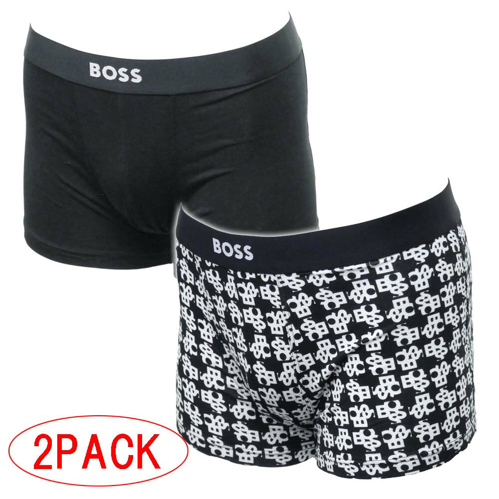 HUGO BOSS HUGO BOSS ヒューゴボス アンダーウェア メンズボクサーパンツ 50479116 10245107 / Trunk 2P Gift ブラック