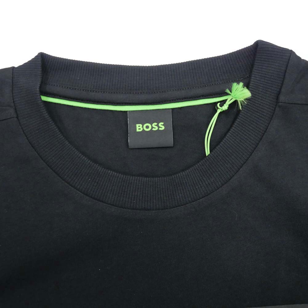 HUGO BOSS ヒューゴボス メンズ クルーネックTシャツ 50483773 10238300 Tee Diamond 2 ブラック