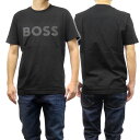 HUGO BOSS ヒューゴボス メンズクルーネックTシャツ 50506363 10236129 / Tee Mirror ブラック /2024春夏新作