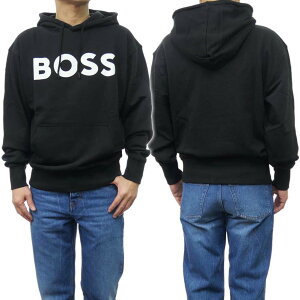 HUGO BOSS ヒューゴボス メンズプルオーバーパーカー 50487134 10244192 / WebasicHood ブラック /2024春夏新作