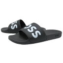 HUGO BOSS ヒューゴボス メンズシャワーサンダル 50536835 10251721 / Aryeh-Slid-ndvlg ブラック 2025春夏新作(4)