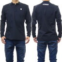 HYDROGEN ハイドロゲン メンズ長袖スムースポロシャツ G00822 / WINTER POLO LS ブラック