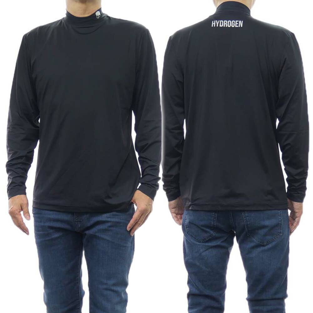 楽天BIVLABOHYDROGEN ハイドロゲン メンズモックネックロングTシャツ G00560 / ROLL NECK ブラック /定番人気商品