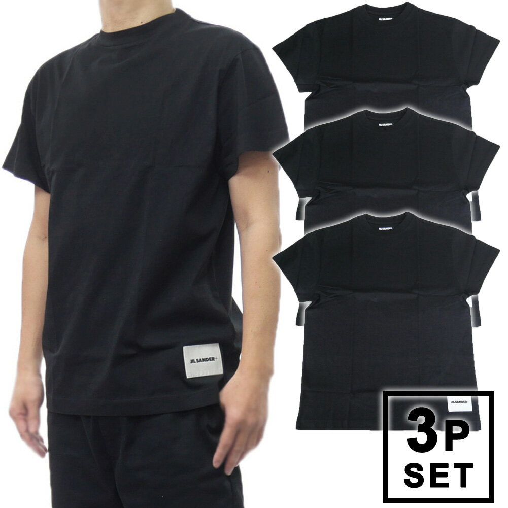 樂天商城 - JIL SANDER ジルサンダー メンズ3パックTシャツ J47GC0001 J45048 ブラック 2026春夏新作