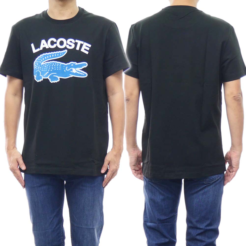 ラコステ Tシャツ メンズ LACOSTE ラコステ メンズクルーネックTシャツ TH9681 ブラック