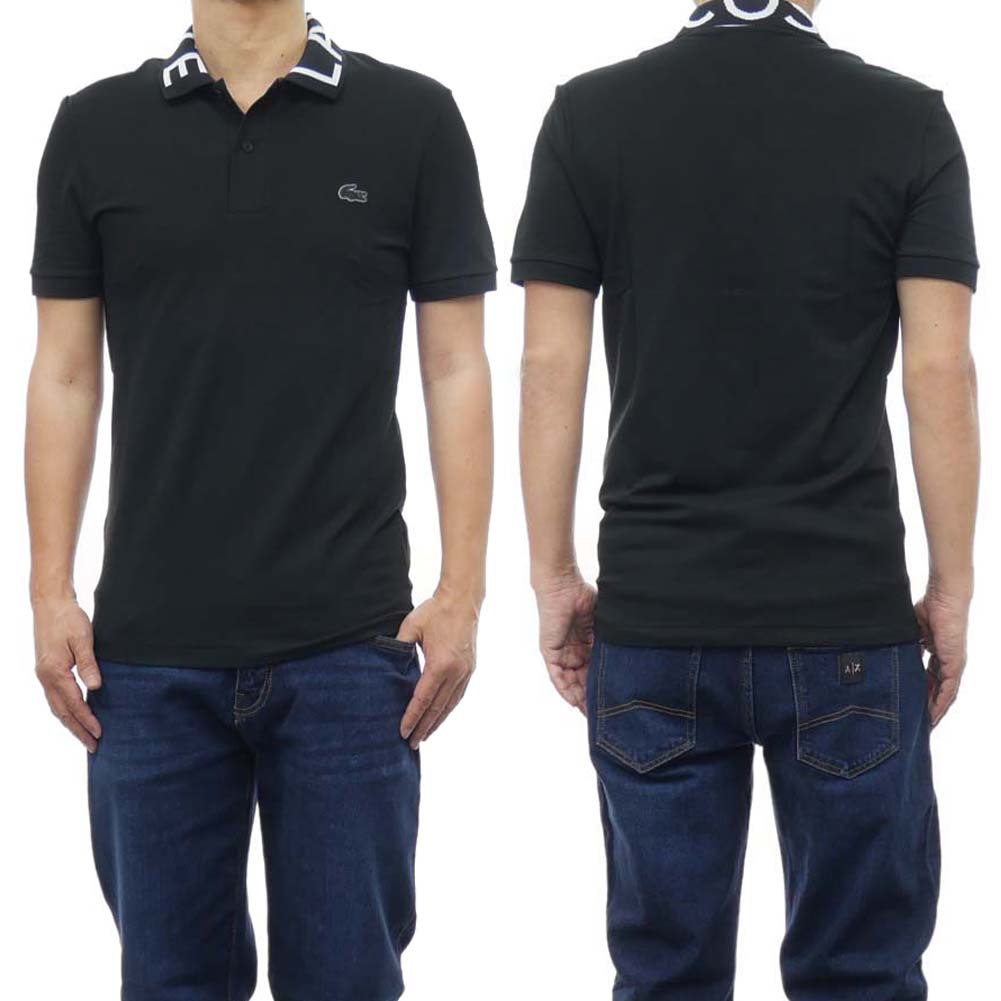 LACOSTE ラコステ 鹿の子ポロシャツ PH7495 ブラック