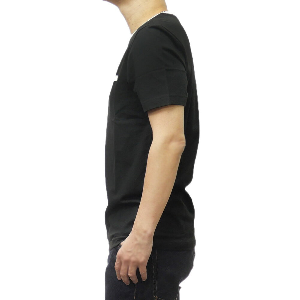 LACOSTE ラコステ メンズクルーネックTシャツ TH9903 ブラック
