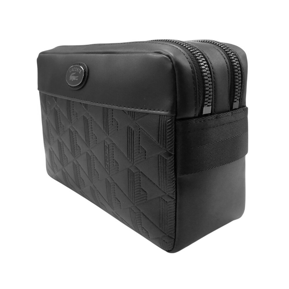 LACOSTE ラコステ メンズクラッチバッグ NU4841MR ブラック 2025春夏新作