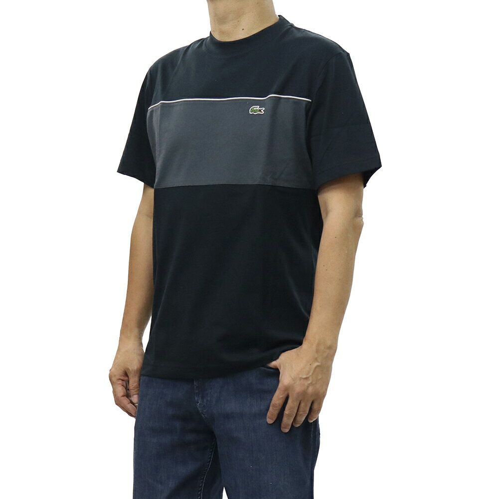 Rakuten - LACOSTE ラコステ メンズクルーネックTシャツ TH0896 ブラック 2026春夏新作