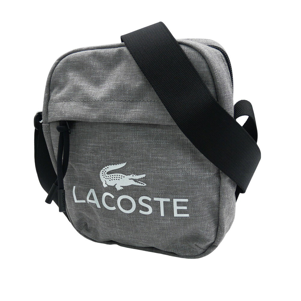 樂天商城 - LACOSTE ラコステ メンズショルダーバッグ NU518ZT グレー 2026春夏新作