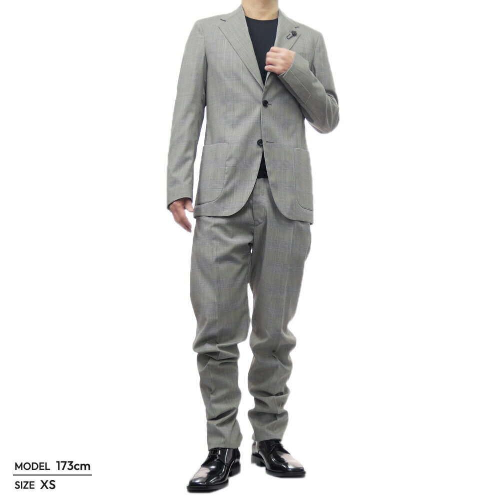LARDINI ラルディーニ メンズシングル2Bセットアップスーツ EQ055Q EQEL62709 グレー