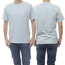 MAISON KITSUNE メゾンキツネ メンズクルーネックTシャツ FM00120KJ0010 / TRICOLOR FOX PATCH CLASSIC POCKET TEE-SHIRT ブルーグレー