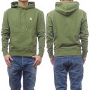 MAISON KITSUNE メゾンキツネ メンズ パイル地プルオーバーパーカー LM00706 KM0001 CHILLAX PATCH REGULAR HOODIE ミリタリーグリーン(4)