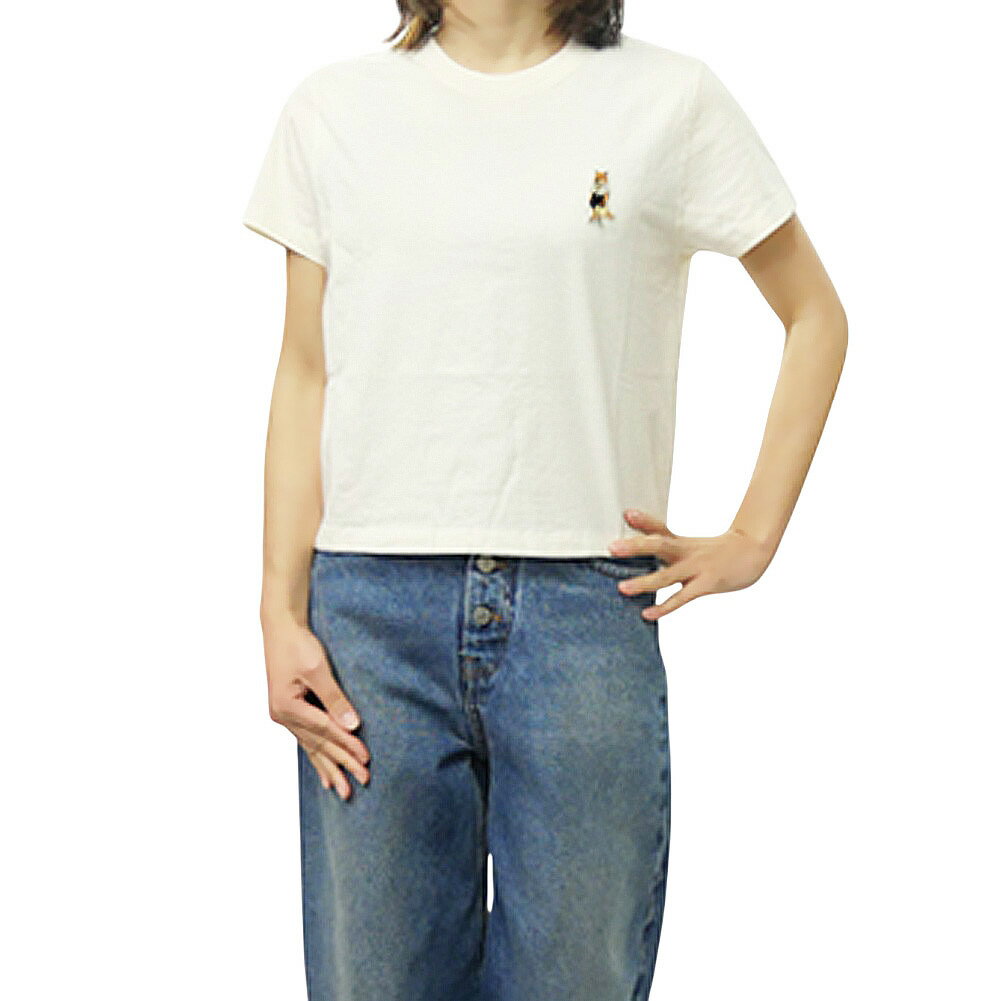 Rakuten - MAISON KITSUNE メゾンキツネ レディースクルーネックTシャツ QW00113KJ7026 / DRESSED FOX BABY TEE-SHIRT ライトイエロー 2026春夏新作