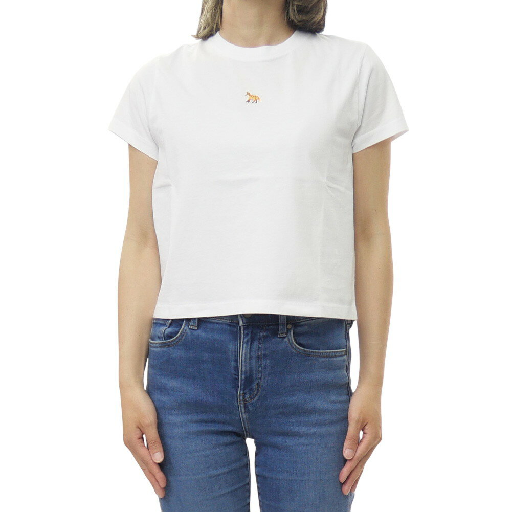 Rakuten - MAISON KITSUNE メゾンキツネ レディースクルーネックTシャツ PW00111KJ7026 / BABY FOX BABY TEE-SHIRT ホワイト 2026春夏新作