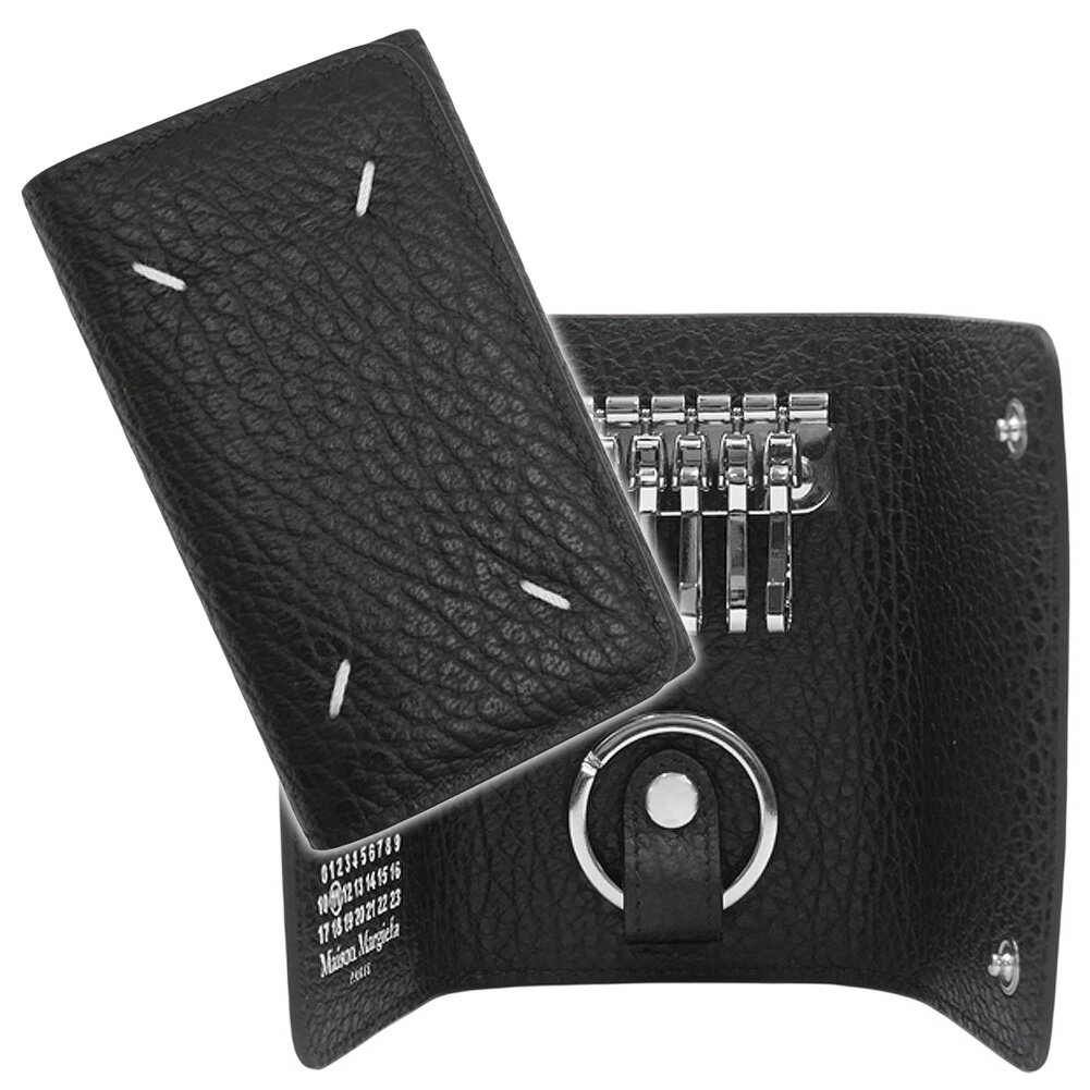 MAISON MARGIELA メゾンマルジェラ メンズ6連キーケース SA3UA0001 P4455 ブラック 2025秋冬新作