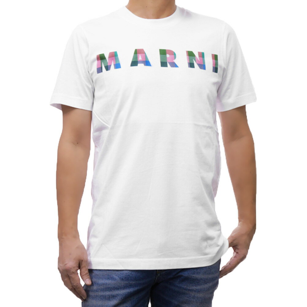 樂天商城 - MARNI マルニ メンズクルーネックTシャツ HUMU0198PT USCW61 ホワイト