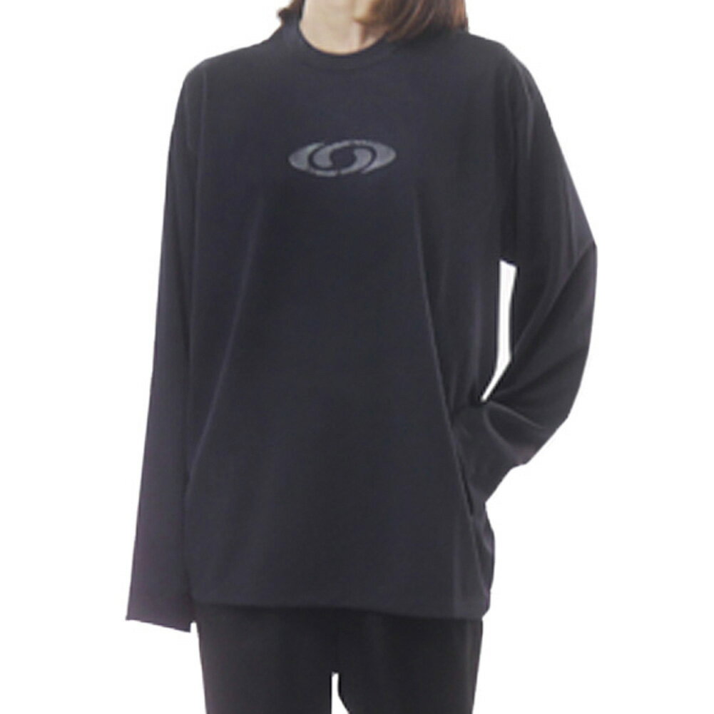 樂天商城 - MM6 MM6 x Salomon エムエムシックス レディースロングTシャツ S52NH0036 M20139 ブラック×ダークネイビー