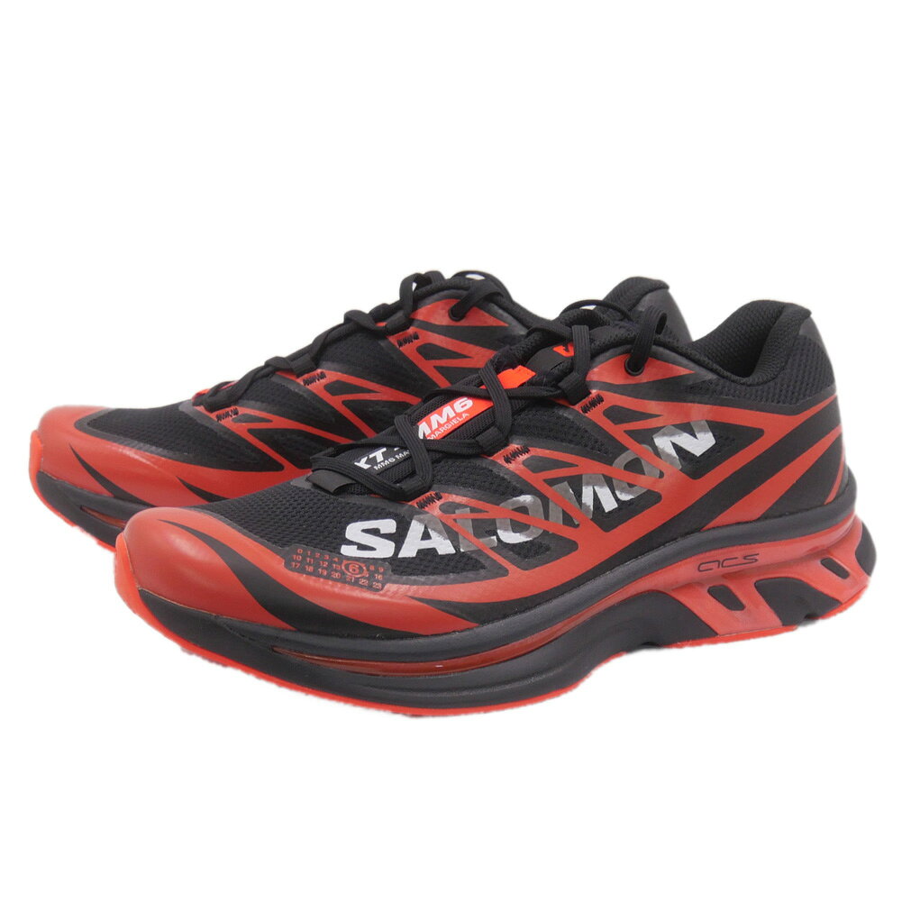 乐天商城 - MM6 MM6 x Salomon エムエムシックス レディースローカットスニーカー S59ws0243 P6303 / XT-MM6 レッド×ブラック