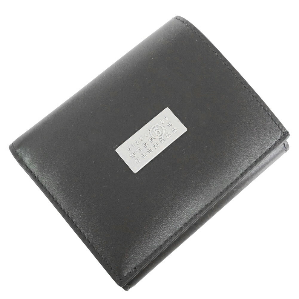 乐天商城 - MM6 エムエムシックス メンズ三つ折り財布（小銭入れ付き） SA6UI0030 P8873 ブラック 2026春夏新作