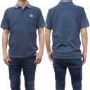 MONCLER モンクレール メンズ 鹿の子ポロシャツ 8C00021 89A16 ネイビー