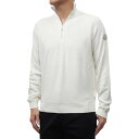 MONCLER モンクレール メンズハーフジップセーター ニット 9F00001 M1611 ホワイト