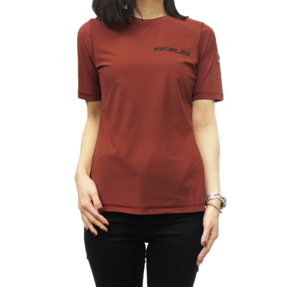 乐天商城 - MONCLER モンクレール レディースクルーネックTシャツ 8C00003 829JP / MAGLIA MANICA CORTA レッド