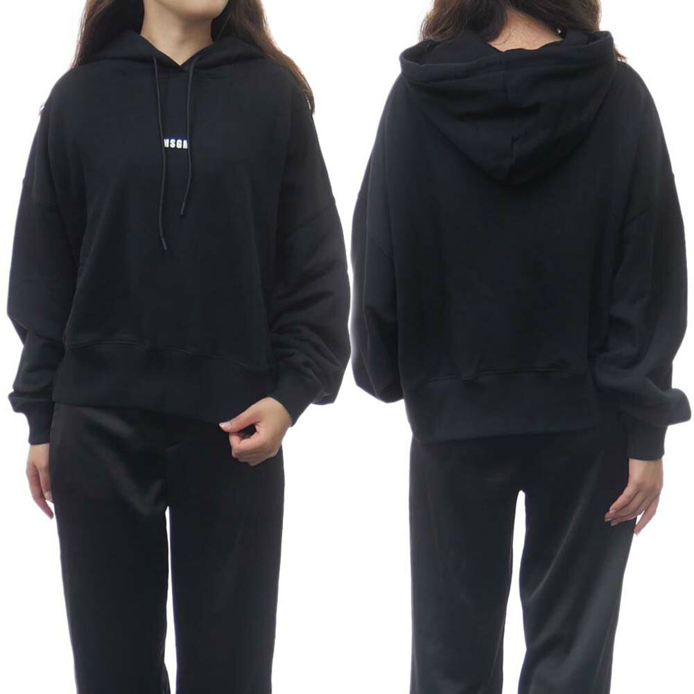 樂天商城 - MSGM エムエスジーエム レディース プルオーバーパーカー 2000MDM509 200000 ブラック