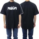 MSGM エムエスジーエム メンズクルーネックTシャツ 2000MM201 237002 ブラック