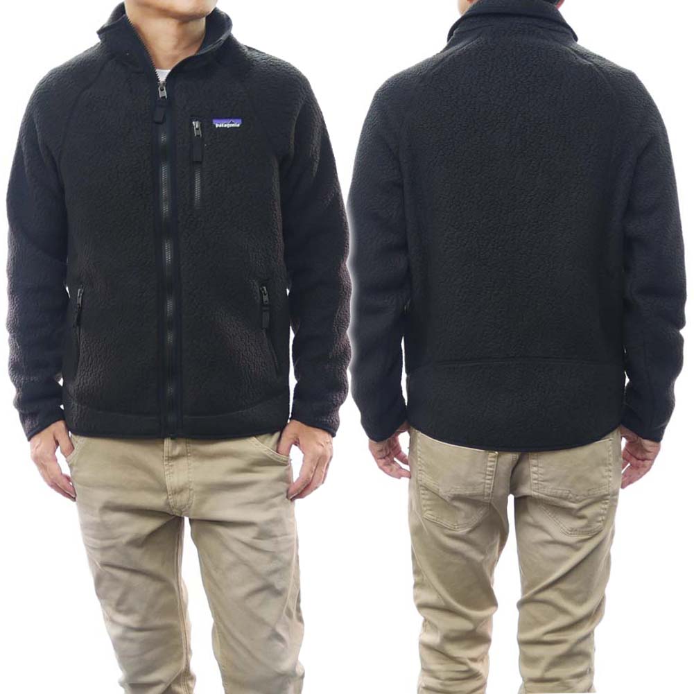 PATAGONIA パタゴニア メンズフリースジャケット 22801/MEN’S RETRO PILE JACKET（メンズレトロパイルジャケット） BLK ブラック /定番人気商品