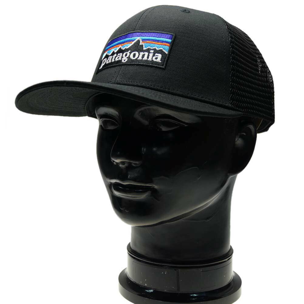 パタゴニア キャップ メンズ PATAGONIA パタゴニア メンズキャップ 38289 / P-6 LOGO TRUCKER HAT BLK ブラック /2024春夏新作