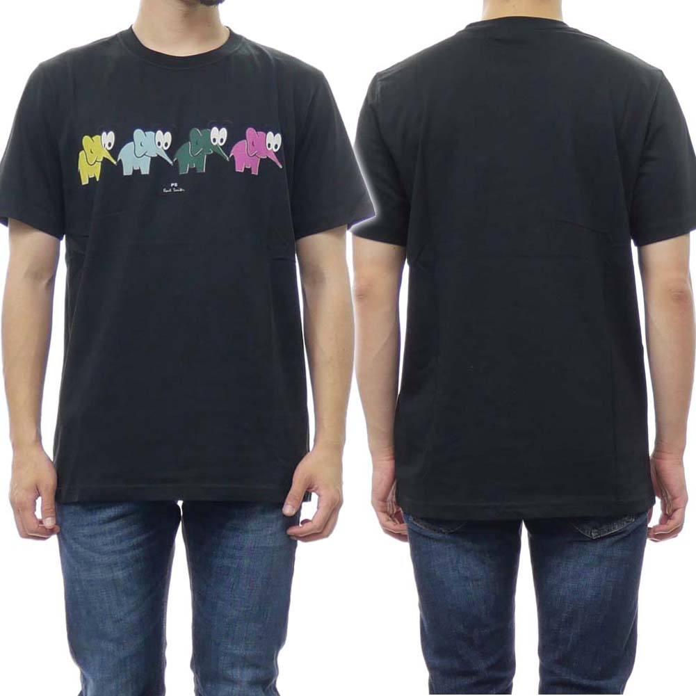 PS PAUL SMITH ポールスミス メンズクルーネックTシャツ M2R 011R JP3513 ブラック