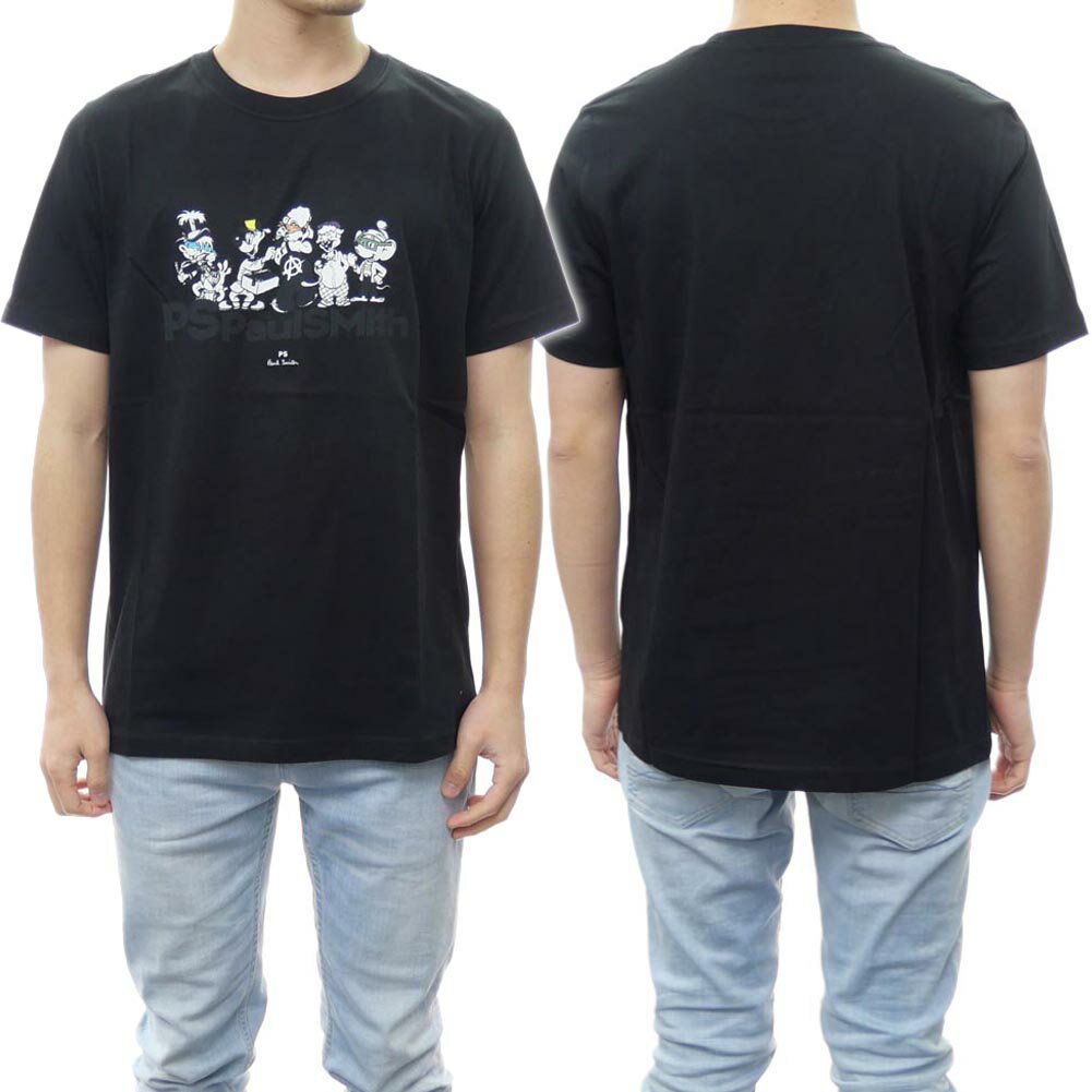 ポールスミス PS PAUL SMITH ポールスミス メンズクルーネックTシャツ M2R 011R KP3800 ブラック