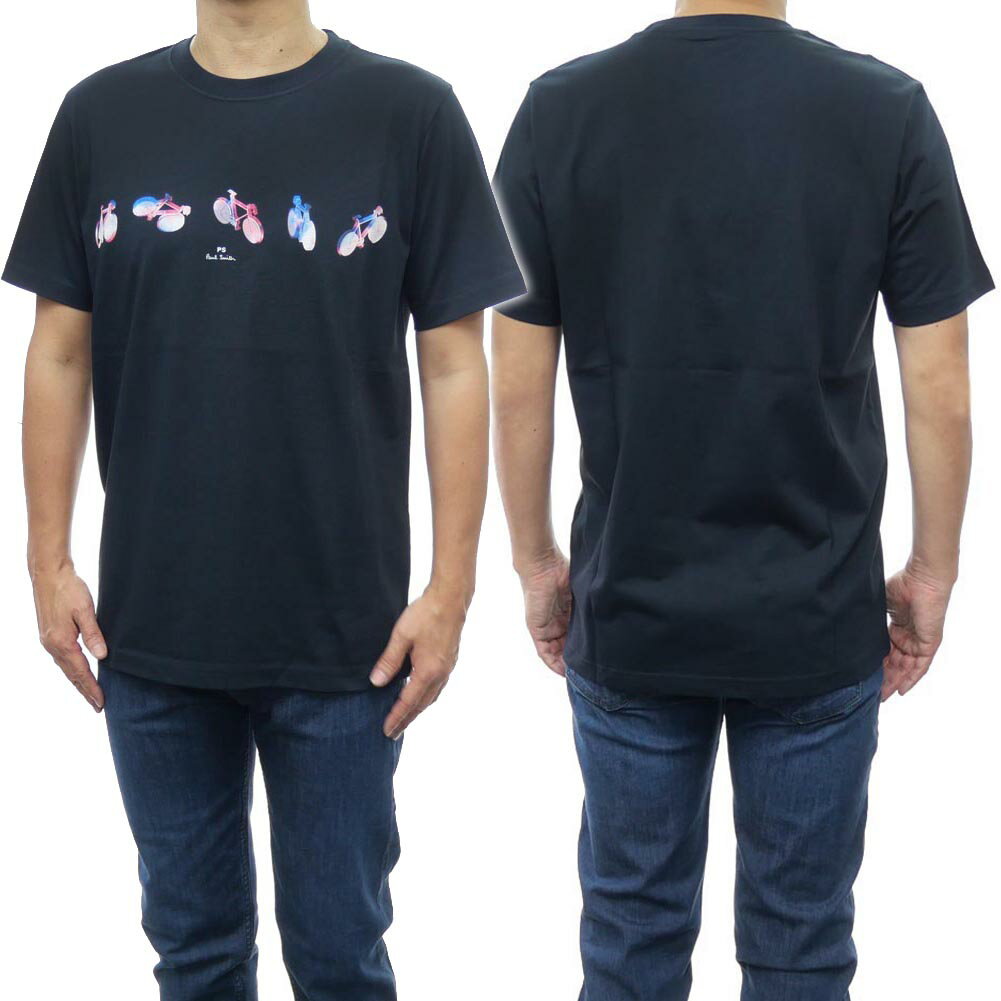 ポール・スミス PS PAUL SMITH ポールスミス メンズクルーネックTシャツ M2R 011R KP3828 ダークネイビー